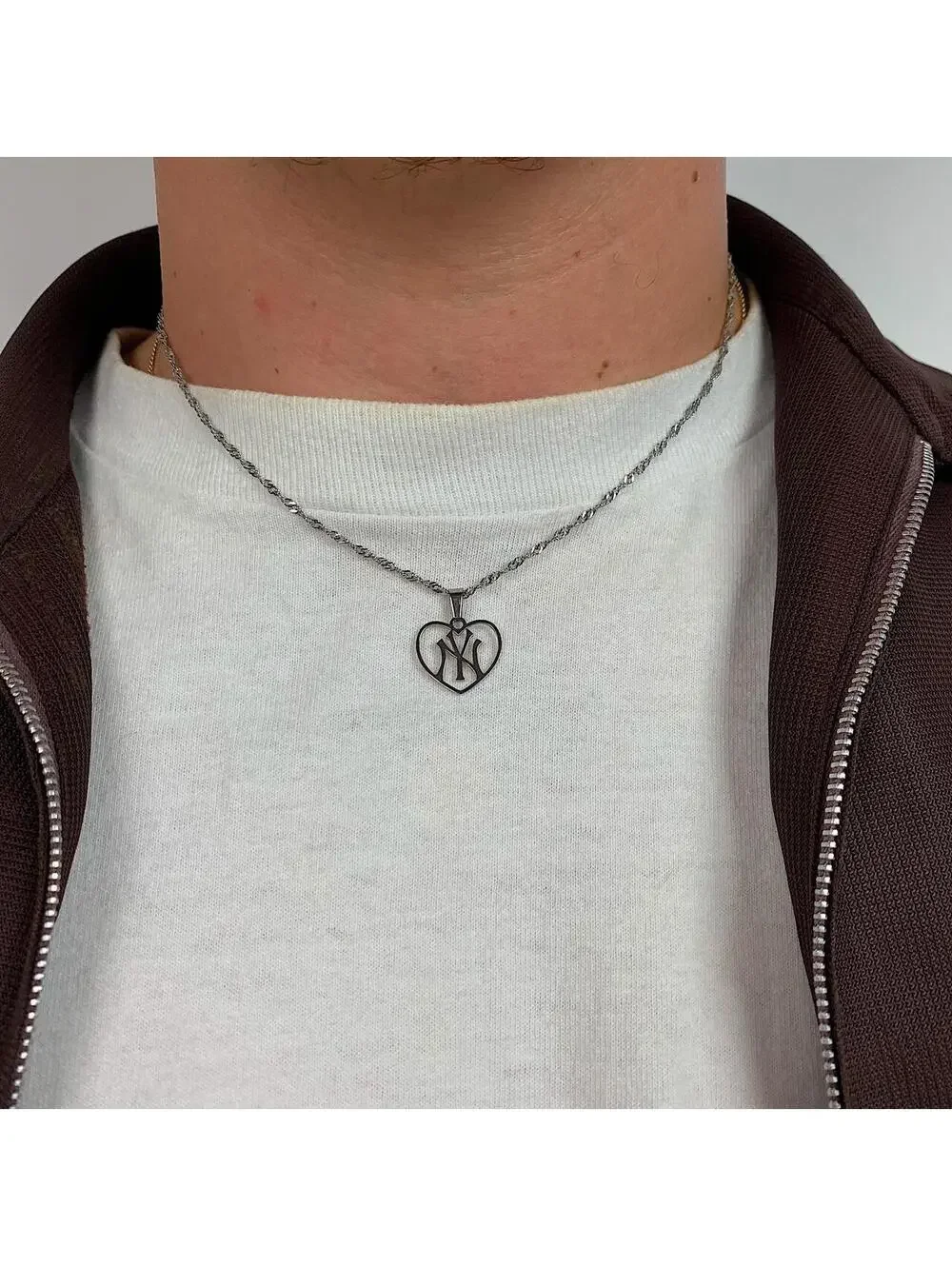 Y2K Gold Stainless Steel Steel Chain Necklace